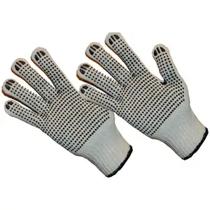 Удобные перчатки из ПВХ в горошек для ручной работы, синие хлопковые перчатки, перчатки для ручной работы