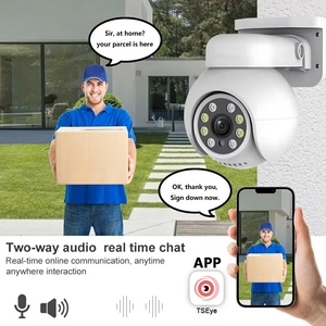 4CH giá rẻ PTZ PoE Máy Ảnh Bộ dụng cụ đầy đủ màu sắc hai cách âm thanh 5MP 360 độ mạng PTZ Camera POE NVR hệ thống - Product Image 3