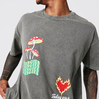 T-shirts décontractés respirants à manches courtes pour hommes, taille plus, impression intégrale, logo personnalisé sans minimum, 100% coton