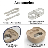 Accessoires GT-M2 8ml Nettoyeur à ultrasons électrique/à piles DC5V 115KHz pour lentilles de contact, petits bijoux, 5W, 3 min, automatique, domestique
