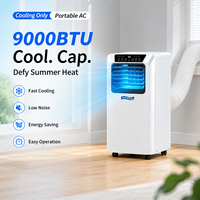 Climatiseur portable 9000 BTU à refroidissement uniquement, directement de l'usine, avec fonction déshumidificateur et ventilateur