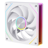 Ventilateur de boîtier PC SNOWMAN OK120-ARGB-WH 120mm blanc ARGB, silencieux 15-20dBA, PWM, effet miroir infini, synchronisation 5V 3 broches, vente en gros