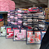 En stock, livraison rapide : Ensemble de literie King Size 13 pièces avec drap-housse et rideaux, prêt à être expédié, directement de l'usine.