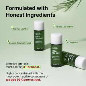 AVCA Quick Calming Cica Tea <b>Tree</b> Spot Oil Essence 8g Blemish Acne Targeted Lightweight Skin Care K Beauty - Product Image 5