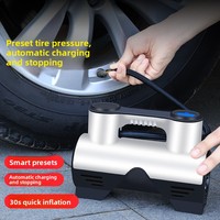 Astree Portable Digital Tire Inflator with Fast Charging LED Light and Copper Motor