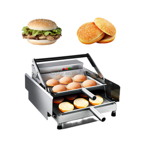 Machine de cuisson de hamburger commerciale 800W four à hamburger machines de <span class=keywords><strong>grille</strong></span>-<span class=keywords><strong>pain</strong></span> de hamburger en acier inoxydable antiadhésif - Product Image 3