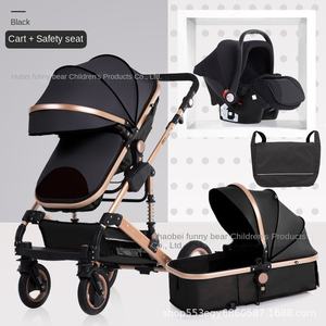 Poussette pliable légère en alliage d'aluminium, amortissement des chocs, position assise/allongée bidirectionnelle, paysage élevé, capacité de charge de 20 kg - Product Image 3