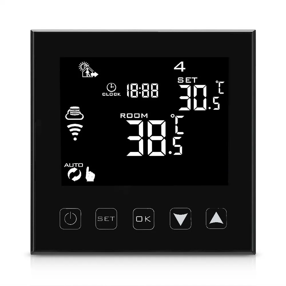 Calefacción eléctrica WiFi habitación therostat dígito termostato control de temperatura