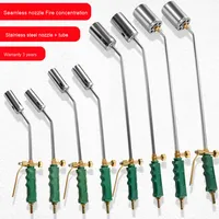 Vente en gros Acier inoxydable Cuivre pur Pistolet à flamme à gaz liquéfié à ouverture unique et double ouverture Pulvérisation domestique pour torches de soudage au porc