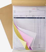 Papier autocopiant triplicat/duplicata à prix abordable, papier NCR, impression personnalisée de formulaires de factures commerciales/proformas
