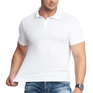 Custom Sales Promotion Large Size S-6XL Blank Plain Embroidery Golf Shirts Men Cotton T-shirts Men's Polo Shirts