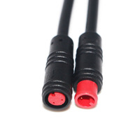 Connecteur M6 M8 Mini 2 Broches Étanche Mâle Femelle Câble Pigtail pour Bande LED et Fil Étanche Vélo Électrique