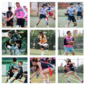 Xxbamt 사용자 정의 축구 허리 깃발 미국 국기 대회 특수 벨트 훈련 장비 - Product Image 4