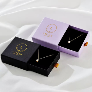 Caja de Regalo de Joyería de Cartón de Lujo con Logotipo Personalizado, con Cajón e Inserto de Esponja, Venta al por Mayor OEM ODM - Product Image 3