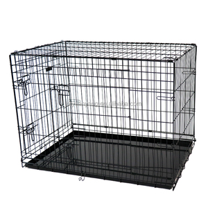 Usine en gros de haute qualité plusieurs tailles <span class=keywords><strong>Cage</strong></span> pour chien en métal grand espace pliable Transport pliable respirant push-up - Product Image 5