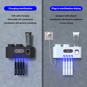 Bulk Wholesale Automatic Toothpaste Dispenser 5 Mins Dry <strong>Toothbrush</strong> <strong>Head</strong> <strong>Toothbrush</strong> <strong>Holder</strong> Electric - Product Image 3