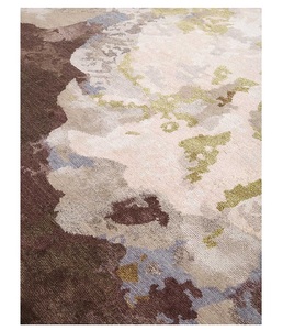 Decorative Hand Tufted New Zealand Wool Area Carpet Modern Designer <b>Rug</b> for Upscale Residential Hospitality and Commercial Use - Product Image 1
