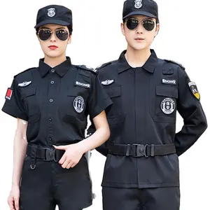 中国工厂供应设计男女保安服装卫士制服女保安制服出售