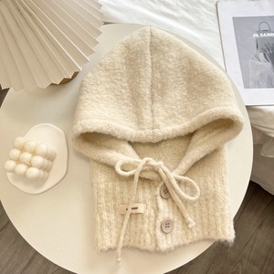 Cagoule d'hiver pour femmes Écharpe thermique intégrée avec boutons Couvre-oreilles coupe-vent pour le <span class=keywords><strong>ski</strong></span>, la neige et les sports d'extérieur - Product Image 6