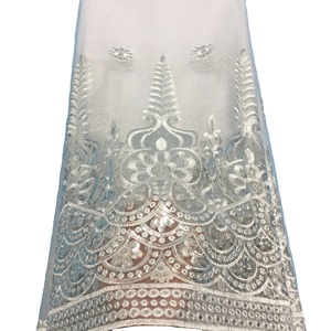 Fonte vendita diretta della fabbrica africano George tessuto di pizzo velluto pizzo con paillettes abbigliamento femminile - Product Image 1