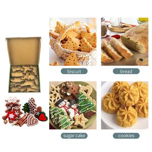 Juego de moldes para cortar galletas de acero inoxidable con formas militares de 12 piezas de alta calidad, molde para sellos de galletas DIY para hornear herramientas de cocina - Product Image 6