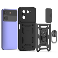 Nouveaux accessoires pour ZTE Blade A54 Voyage 3D Axon 60 Focus Pro étui 360 anneau en métal béquille slide caméra lentille coque de téléphone