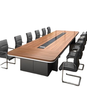 Mesa de Melamina Personalizada con Forma de U, Muebles Comerciales de Lujo para Sala de Conferencias, Reuniones y Oficina, Sillas para Mesa de Conferencias - Product Image 1
