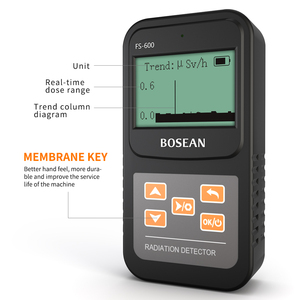 Détecteur EMF multi-rayonnements (bêta/gamma/raisons X) BOSEAN FS-600, compteur Geiger avec alarme sonore et garantie d'un an, FS-600 Nuklear - Product Image 4