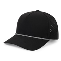 Casquette à séchage rapide 100% polyester imperméable multicolores 5 panneaux avec cordon