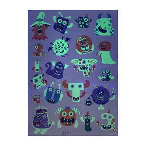 <span class=keywords><strong>Tatuaje</strong></span> Temporal <span class=keywords><strong>Personalizado</strong></span> OEM para Fiesta de Halloween, Diseño Infantil, Divertido y Festivo, Resistente al Agua, <span class=keywords><strong>Tatuaje</strong></span> <span class=keywords><strong>Falso</strong></span> que Brilla en la Oscuridad - Product Image 1