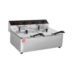 Friteuse électrique professionnelle Guanjia en acier inoxydable grande capacité pour frites, beignets, poulet frit - Product Image 3