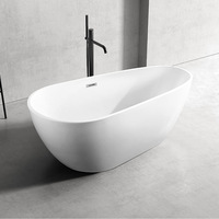 Baignoire autoportante moderne Gurgle, bien-être, abordable, simple, en acrylique, pour adultes, luxe
