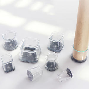 Protecteur <span class=keywords><strong>de</strong></span> <span class=keywords><strong>pied</strong></span> carré en <span class=keywords><strong>silicone</strong></span> <span class=keywords><strong>pour</strong></span> meubles Couvre-pieds <span class=keywords><strong>de</strong></span> <span class=keywords><strong>chaise</strong></span> en plastique souple avec fond en feutre <span class=keywords><strong>pour</strong></span> la <span class=keywords><strong>protection</strong></span> du sol Couleur Blanc - Product Image 6