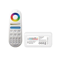 Télécommande pour bandes led rgb CCT/RGBW, 4 zones par RF, variateur, mhz