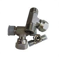 Connecteur de tuyau hydraulique droit forgé en acier au carbone et en acier inoxydable de qualité stable