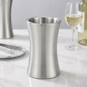 Premium 1.2L Double Wall Stainless Steel Ice Bucket Insulated Kitchen Equipment Bottle Chiller Cooler Holder For <b>Bar</b> Club Hotel - Product Image 1