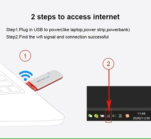 Clé USB Wifi 4G LTE Karbor, modem, petit dongle de voyage, cartes réseau, appels vocaux, dongle USB Wifi sans fil - Product Image 3