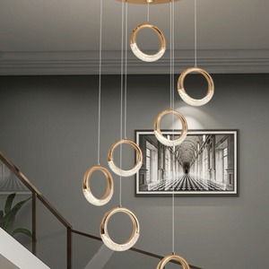 Nordic Modern Minimalist Ring Lamp for Living Room Bedroom <b>Dining</b> Room-AC Power Creative Designer Bedside Lamp - Product Image 4