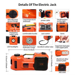 Electric <strong>Car</strong> <strong>Jack</strong> 5T 12V Quick Automatic <strong>Hydraulic</strong> Floor <strong>Car</strong> <strong>Jack</strong> <strong>Lift</strong> With Tire Pump Outdoor Vehiche Repair Tools - Product Image 3