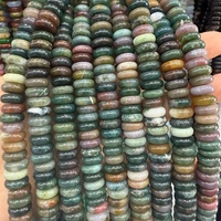 Perles Rondelles Plates en Pierre Naturelle Hui Rui de Qualité Supérieure 4*10mm, Améthyste et Œil de Tigre, pour la Fabrication de Bijoux