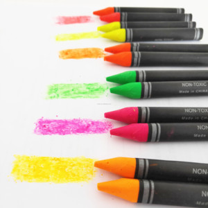 12Pcs Không-Độc Hại Hình Dạng Tam Giác Cho Trẻ Em NEON Màu Bút Chì Màu - Product Image 4