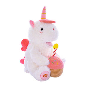 All'ingrosso unicorno peluche morbido con la voce bambole di peluche <span class=keywords><strong>animali</strong></span> giocattoli di cavallo per bambini ragazza cuscino Birt - Product Image 1