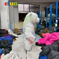 Quantité minimale de commande Efun 1 PCS Costume de mascotte ours polaire rose en peluche gonflable personnalisé Costume de cosplay d'animal de dessin animé à vendre