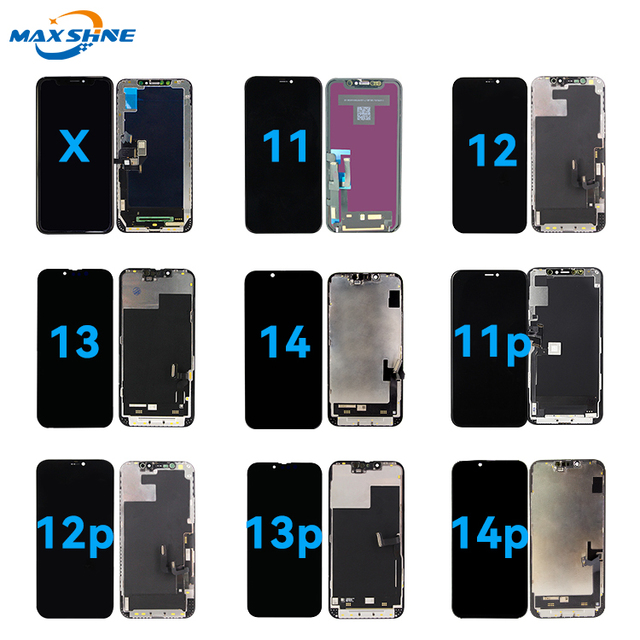 Factory Direct Oem Original Mobile Phone Lcd for Iphone X Xs Xr 11 12 13 Pro Max Lcd Oled Touch Screen Display Digitizer