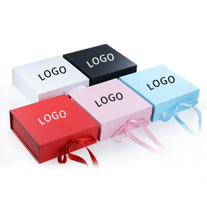 Tùy Chỉnh Phẳng Gấp Hộp Quà Tặng Rỗng Lớn Trang Trí Hộp Quà Tặng Với Nắp Từ Tính Cho Đám Cưới Bên Phù Dâu Đề Nghị Hộp - Product Image 1