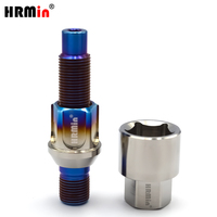 Kit de goujons de roue en titane HRMin M12*1.5mm Gr.5 Ti-6Al-4V avec écrou de roue en titane pour voiture de course BMW