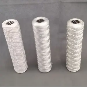 Best price fiberglass cotton string wound filter cartridge 5 micron with stainless steel core