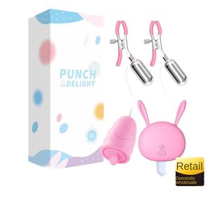 Vibrateur pour femmes Nairy, pince à tétons, œuf vibrant, stimulation de la langue, stimulation du clitoris, stimulation du point G, massage sexuel - Product Image 5