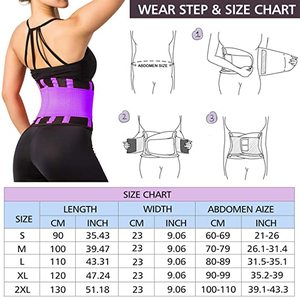 Đai Quấn Giảm Cân Có Thể Điều Chỉnh Đai Hỗ Trợ Lưng Bằng Cao Su Neoprene Tập Luyện Mồ Hôi Đai Giảm Béo - Product Image 6