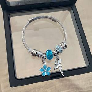 中哲弾性ケーブルワイヤーDIYバングルステンレススチールブレスレットネジ取り外し可能カフチャームビーズDIY個性ジュエリーに適合 - Product Image 2